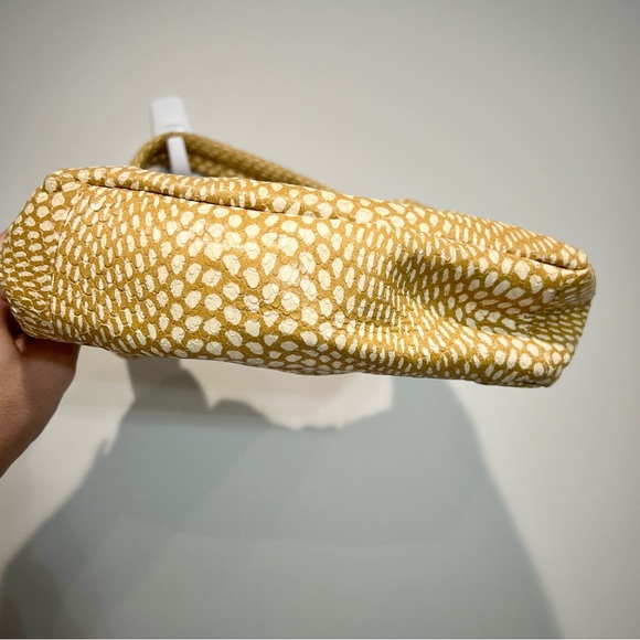 STAUD Felix Faun Purse Tan/Beige Animal Print Leather Handbag Shoulder Bag - Picture 6 of 14